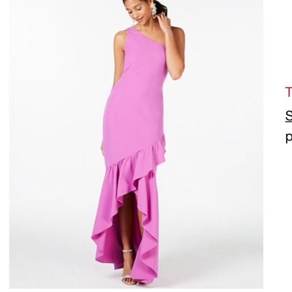 Vince Camuto Dresses & Skirts - One shoulder ruffle gown